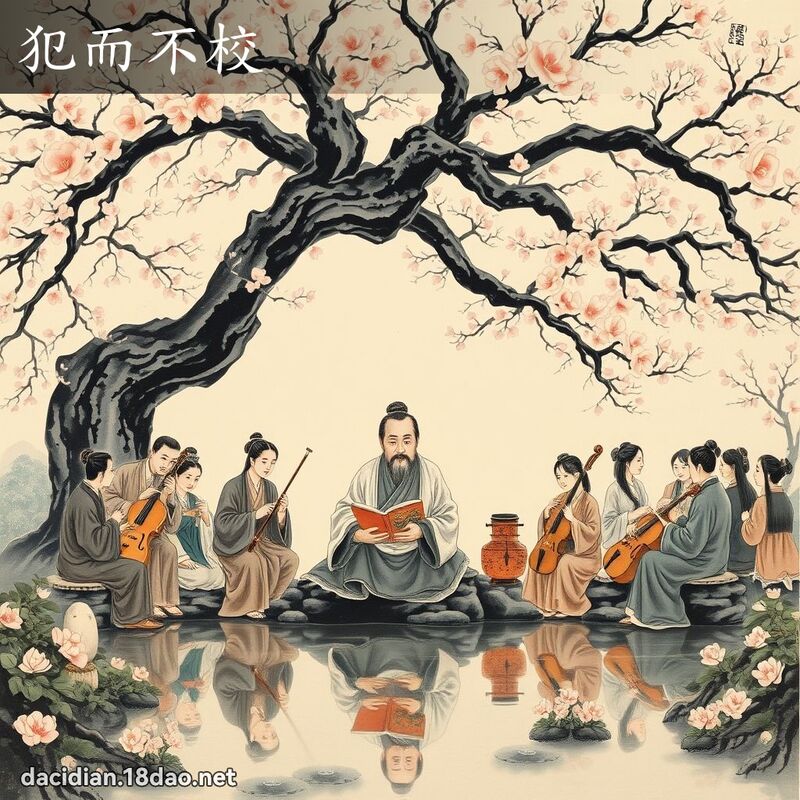 犯而不校 配图