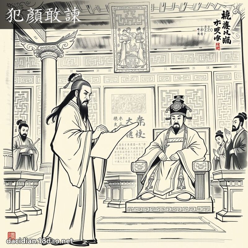 犯顏敢諫 配图