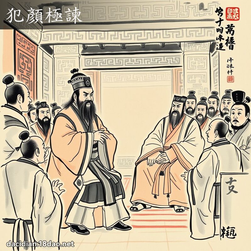 犯顏极諫 配图