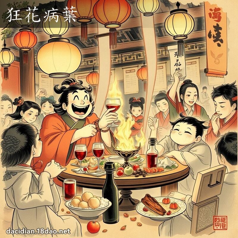 狂花病叶 配图