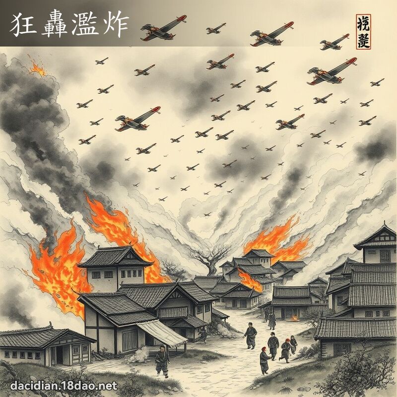 狂轰滥炸 配图