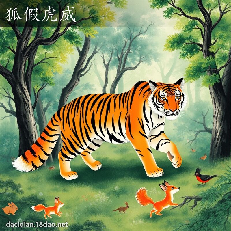 狐假虎威 配图