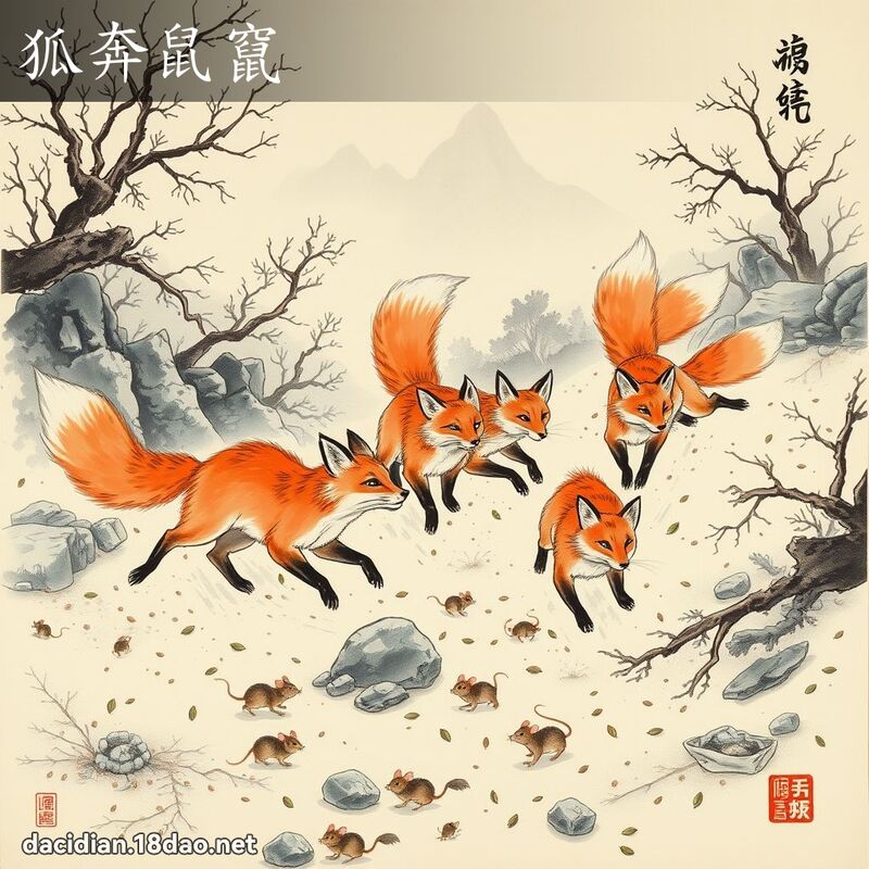 狐奔鼠窜 配图