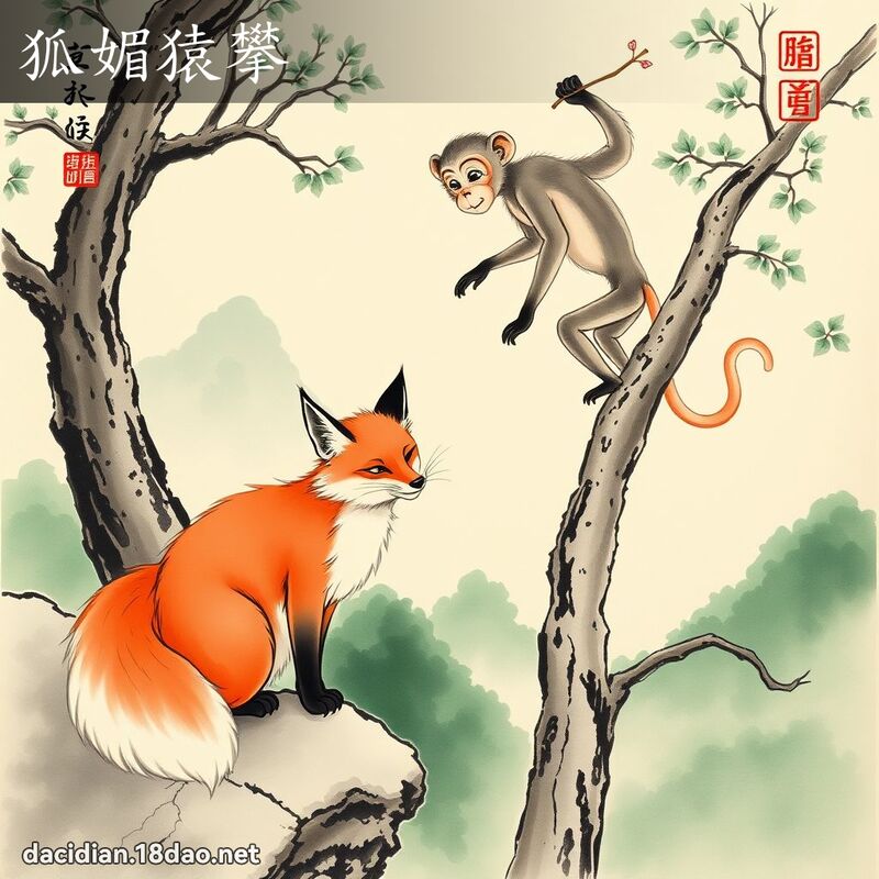 狐媚猿攀 配图
