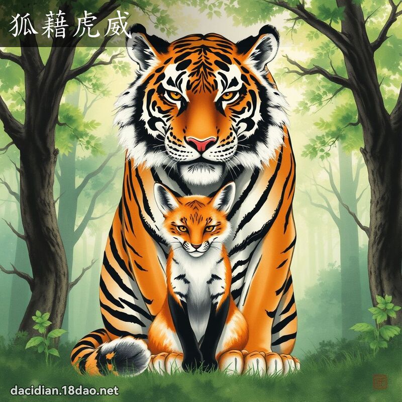 狐藉虎威 配图