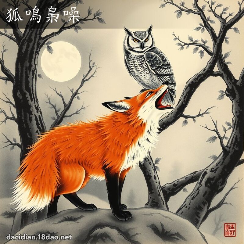 狐鸣梟噪 配图