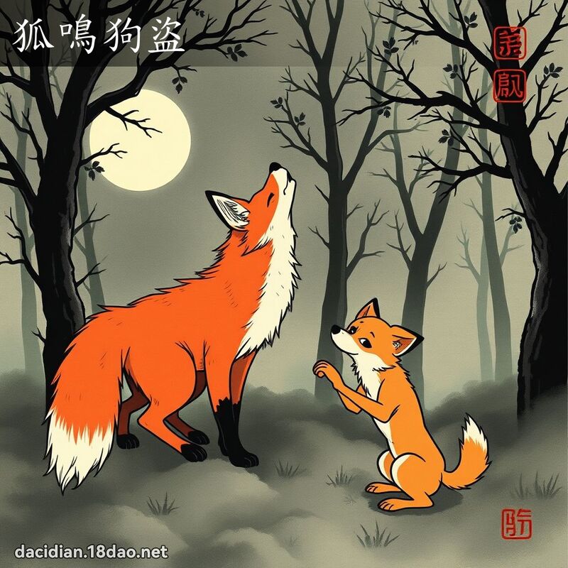 狐鸣狗盗 配图