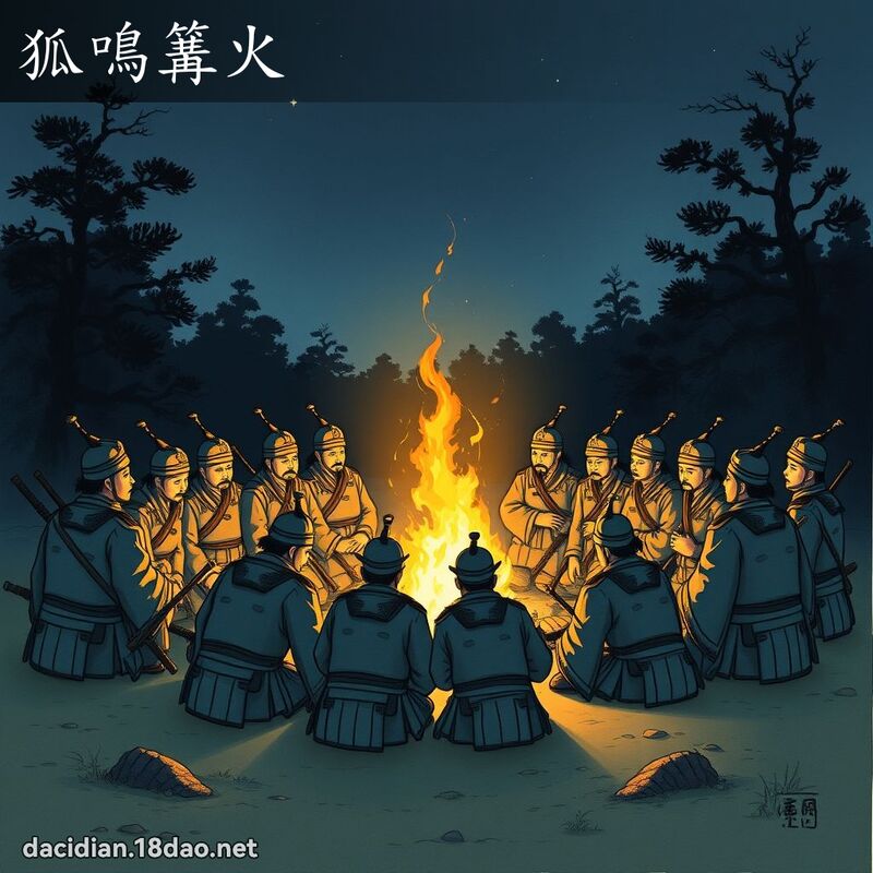 狐鸣篝火 配图