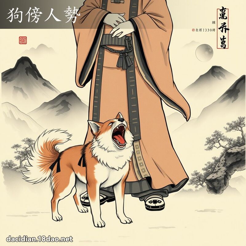 狗傍人势 配图