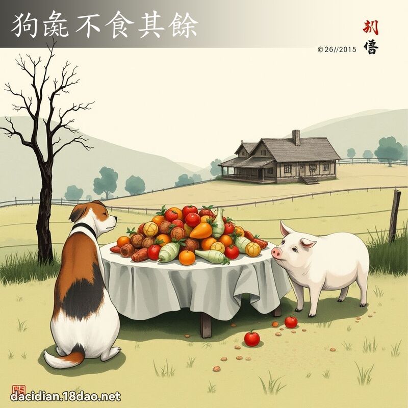狗彘不食其余 配图