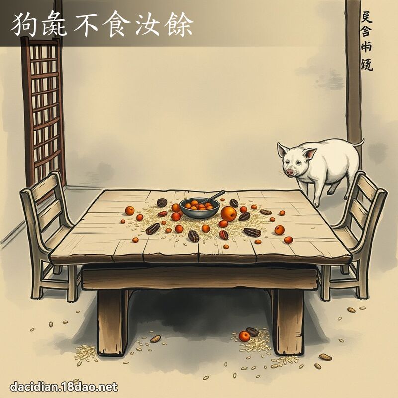 狗彘不食汝余 配图