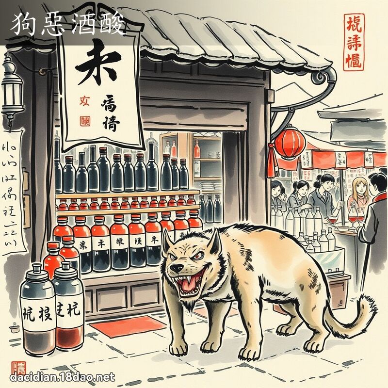 狗恶酒酸 配图