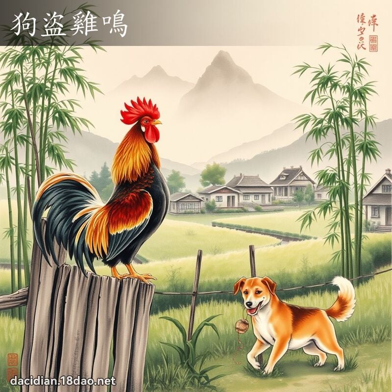 狗盗鸡鸣 配图