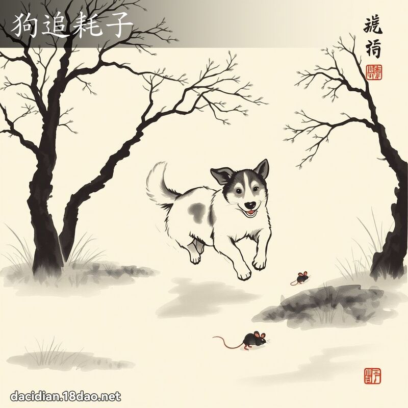 狗追耗子 配图