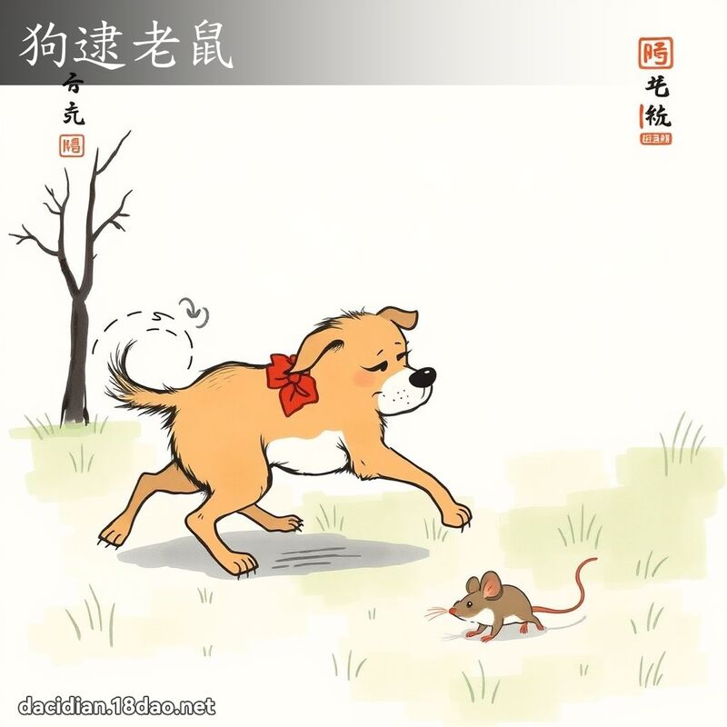 狗逮老鼠 配图