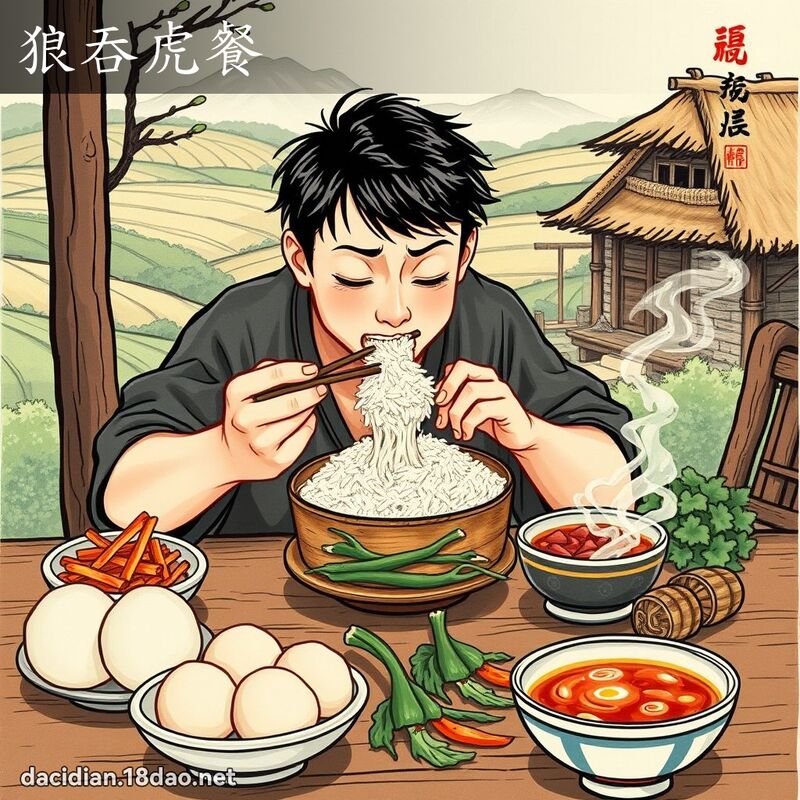 狼吞虎餐 配图