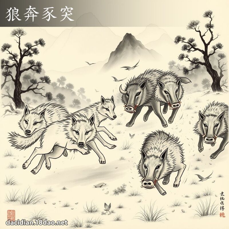 狼奔豕突 配图