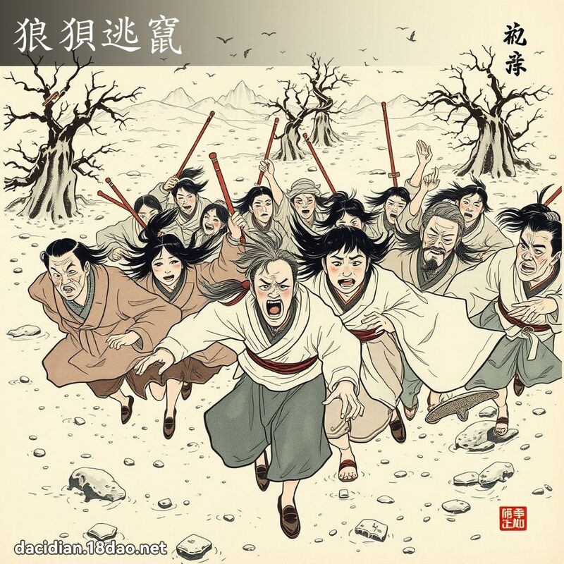 狼狈逃窜 配图