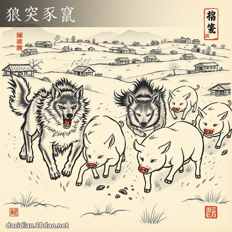 狼突豕窜 配图