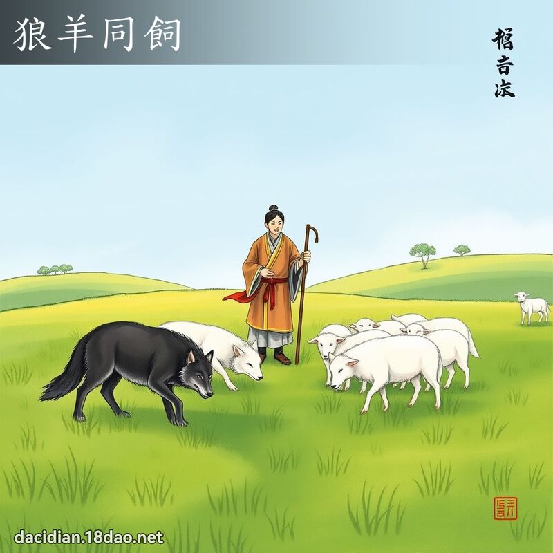 狼羊同饲 配图