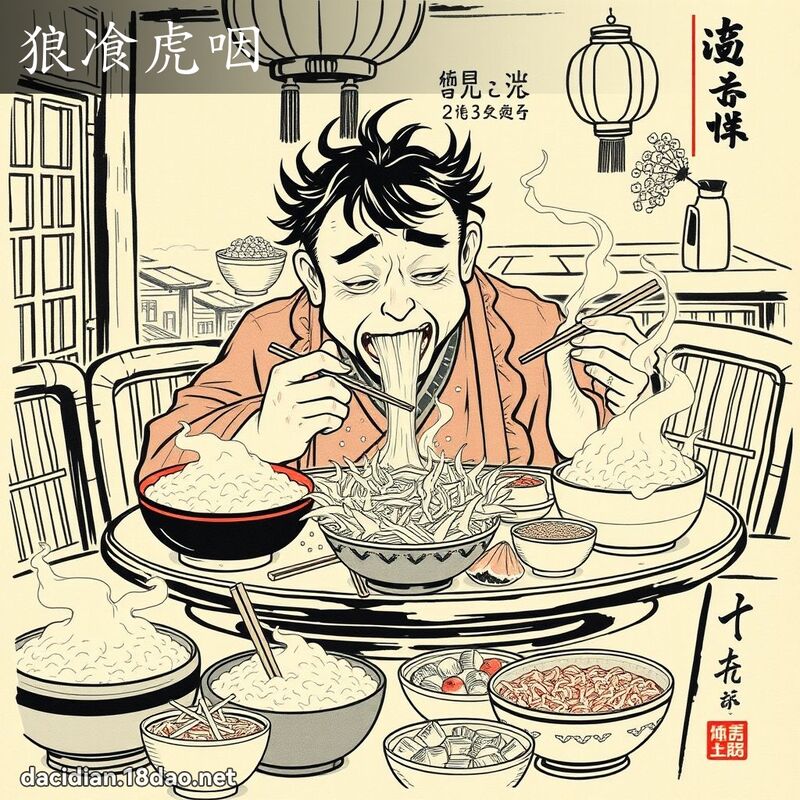 狼飡虎咽 配图