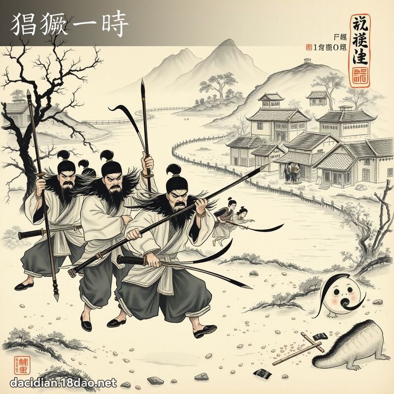 猖獗一时 配图