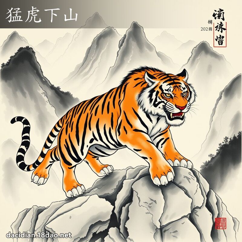 猛虎下山 配图