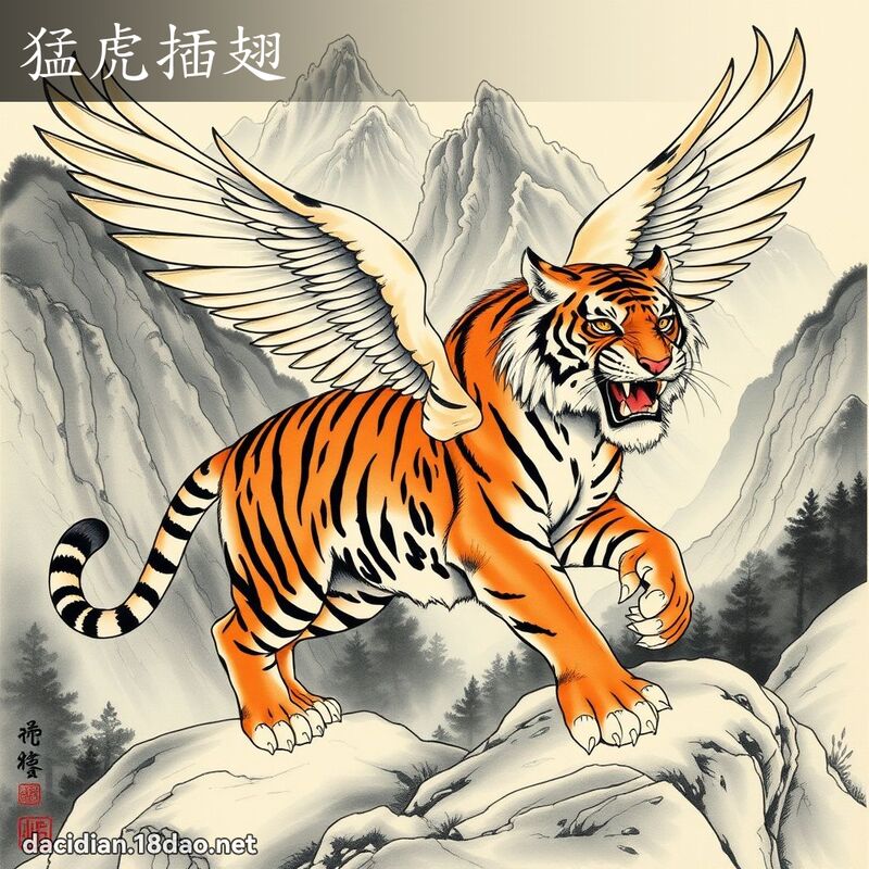 猛虎插翅 配图