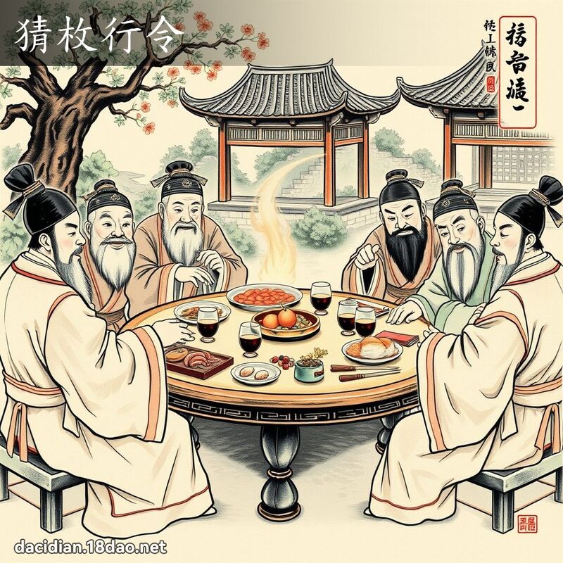 猜枚行令 配图