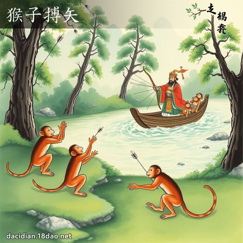 猴子搏矢 配图