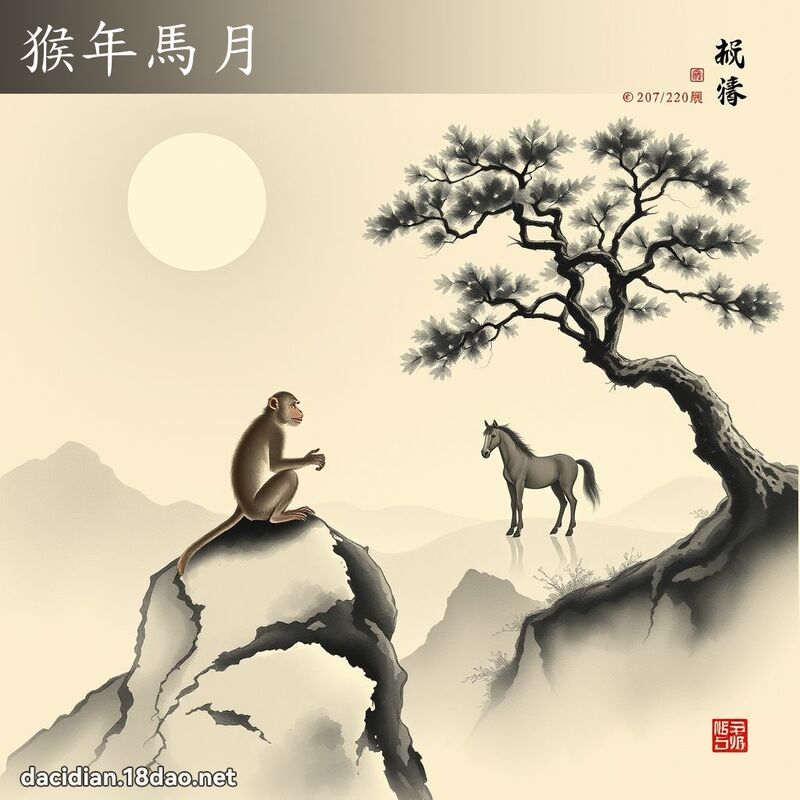 猴年马月 配图