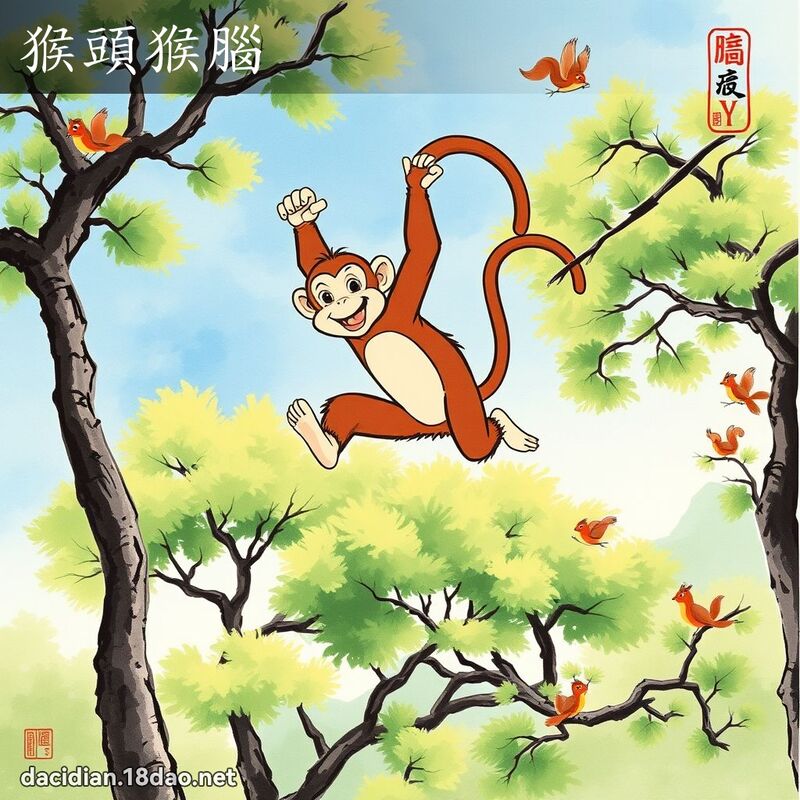 猴头猴脑 配图