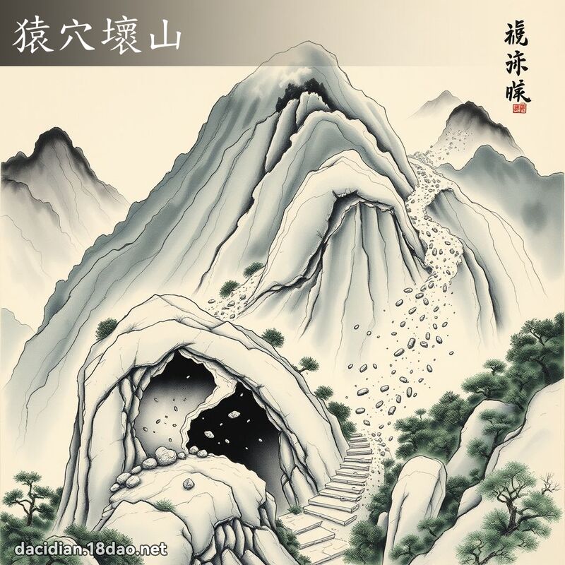 猿穴坏山 配图