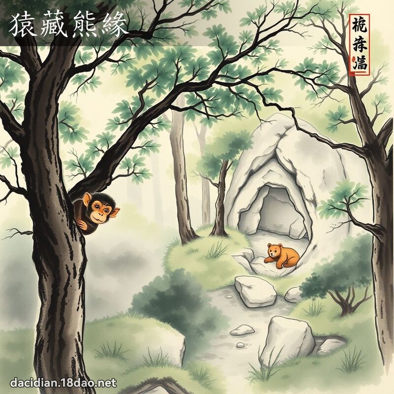猿藏熊缘 配图