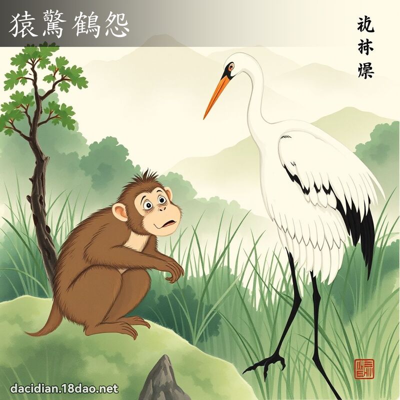 猿惊鹤怨 配图
