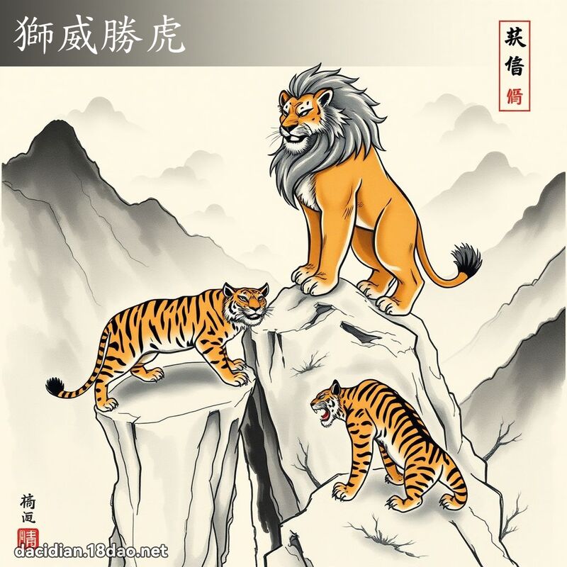 狮威胜虎 配图