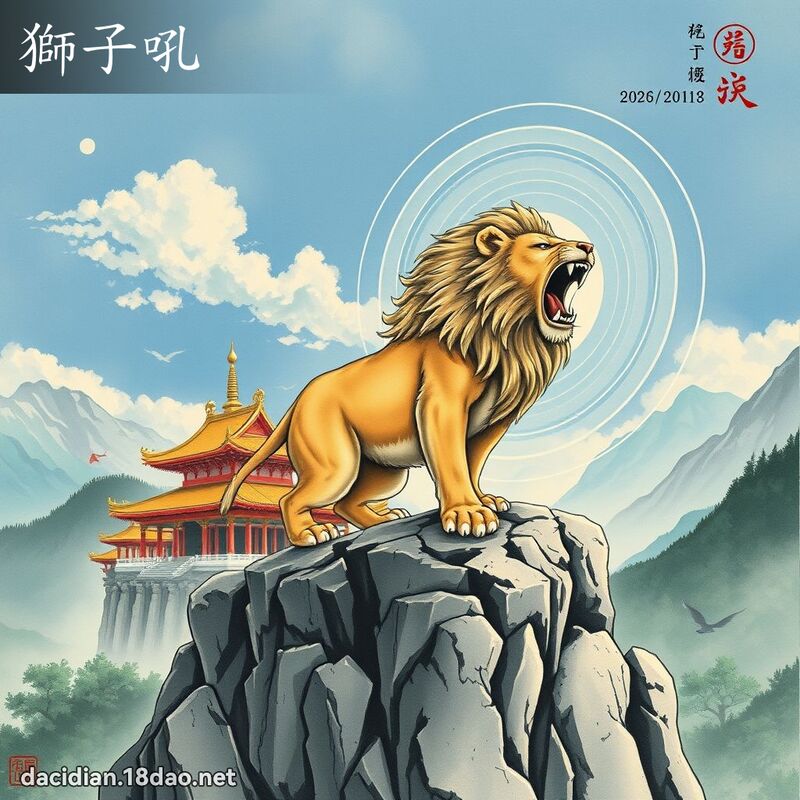 狮子吼 配图