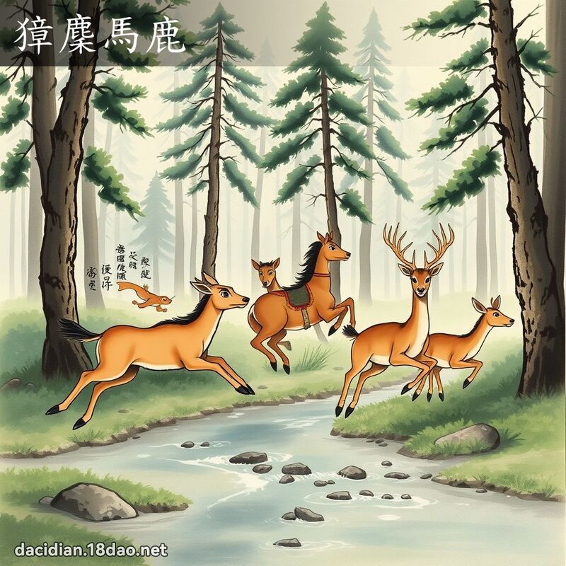 獐麇马鹿 配图