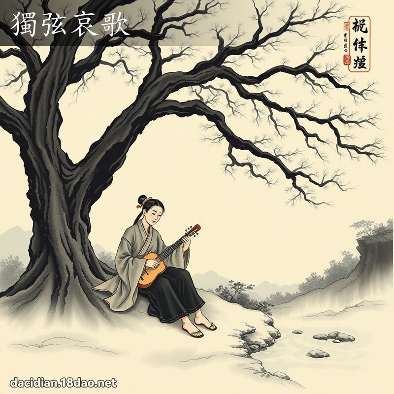 独弦哀歌 - 中华成语配图