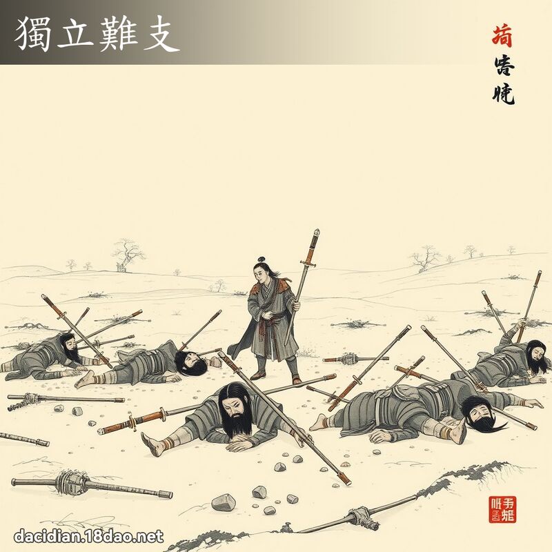 獨立難支 配图