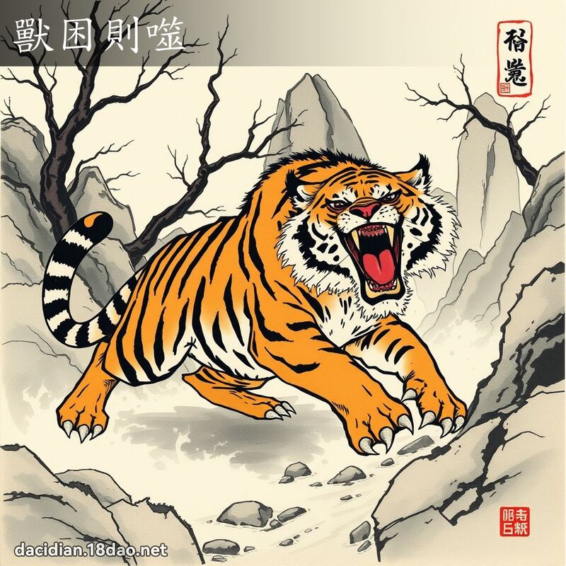 獸困則噬 配图
