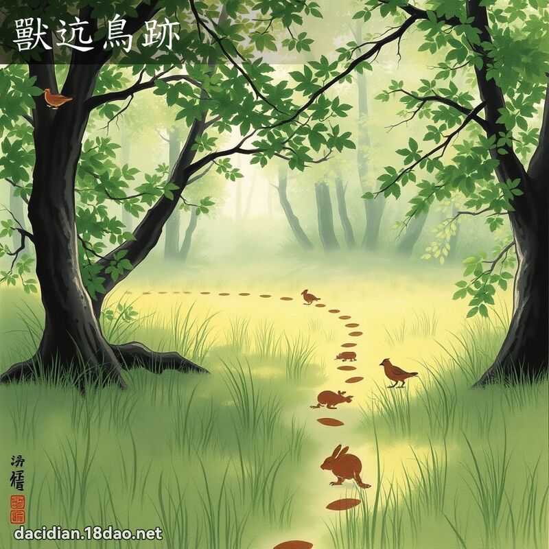 獸迒鳥跡 配图
