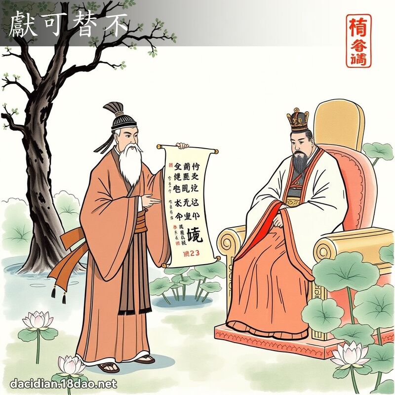 獻可替不 配图