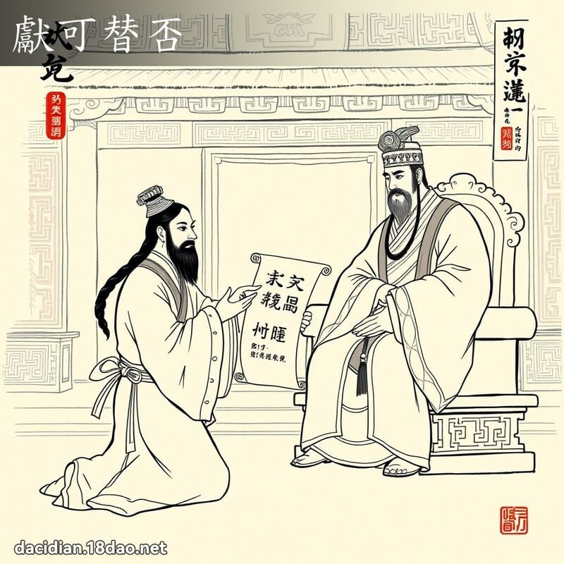 獻可替否 配图