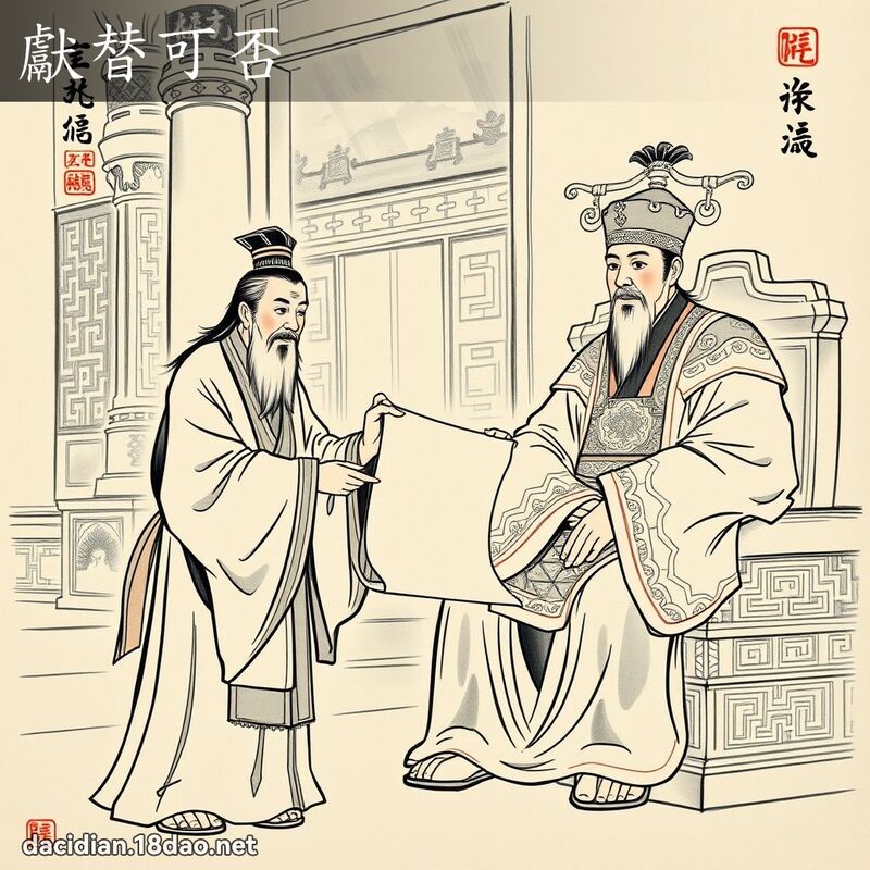 獻替可否 配图