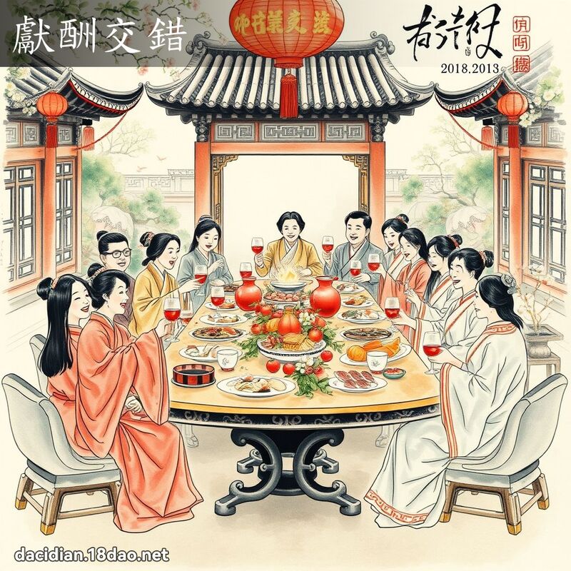 獻酬交錯 配图