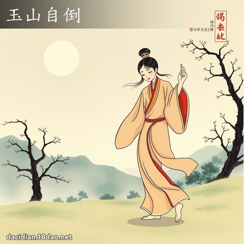 玉山自倒 配图