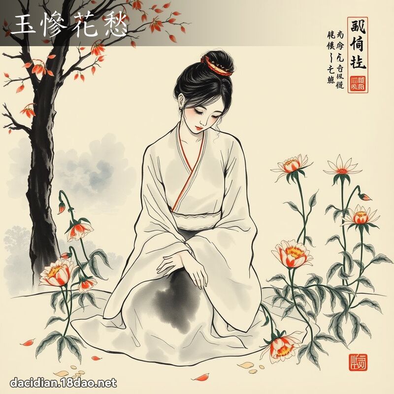 玉慘花愁 配图