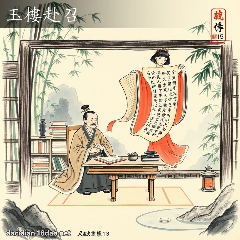玉楼赴召 配图