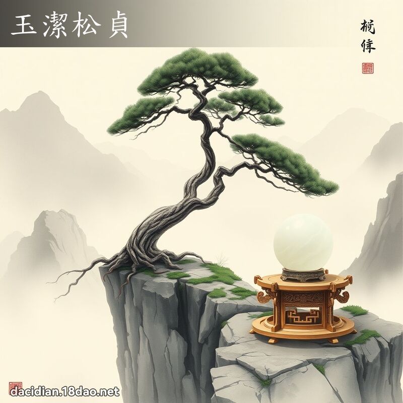 玉洁松贞 配图